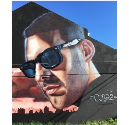 Andrés es uno de los impulsores del grafiti y el muralismo en nuestra ciudad.