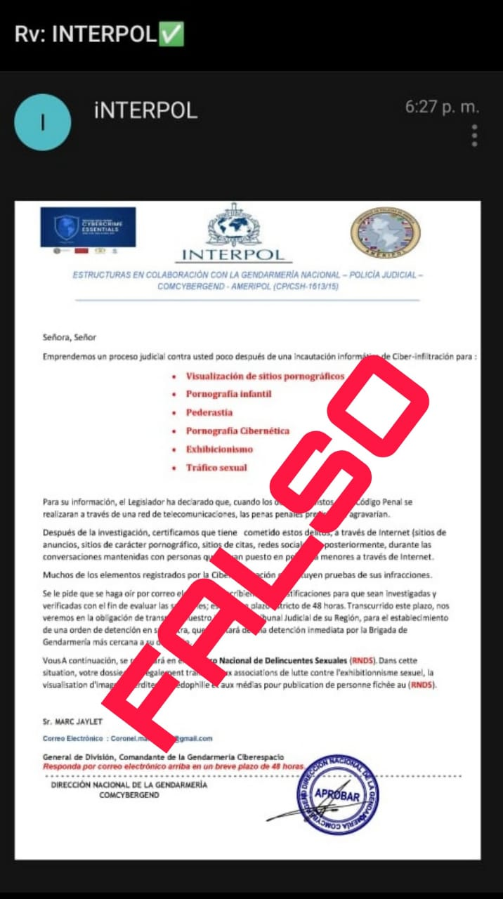 falso interpol