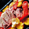 vacio al horno con verduras