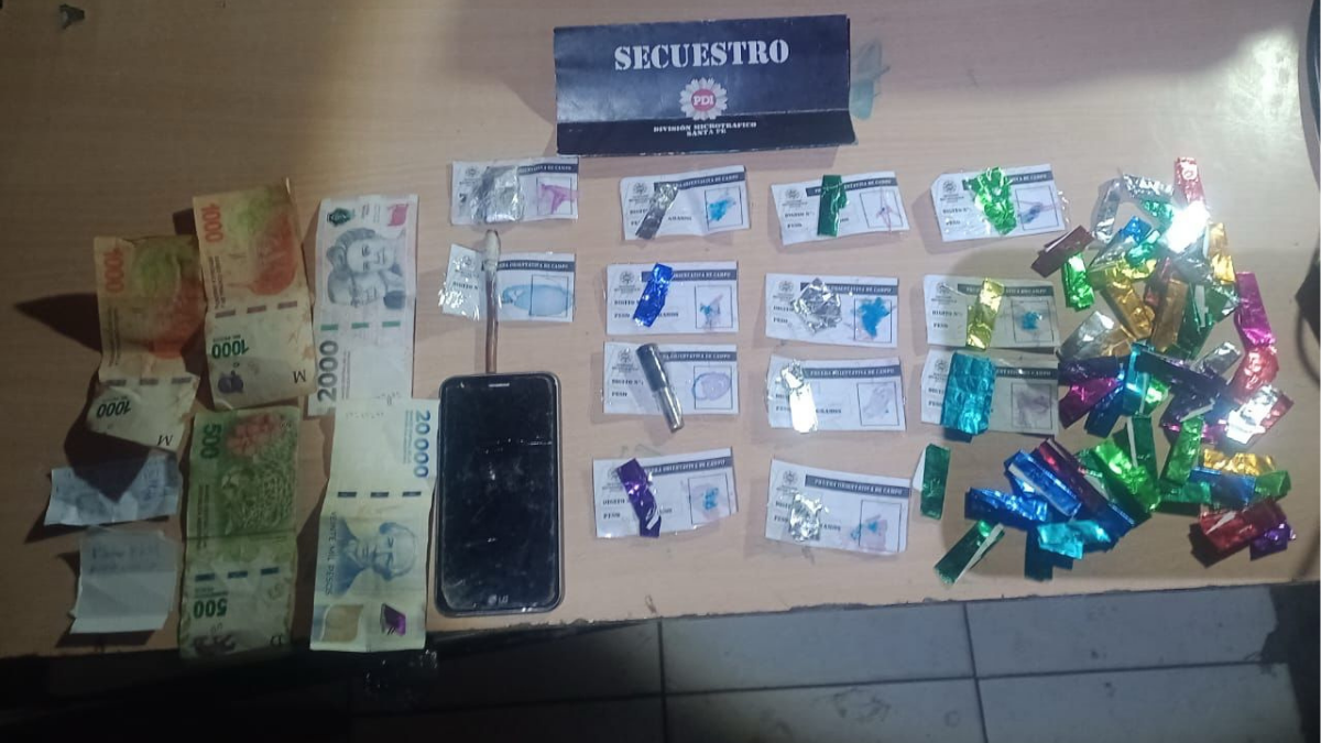 Secuestro de drogas y detenciones