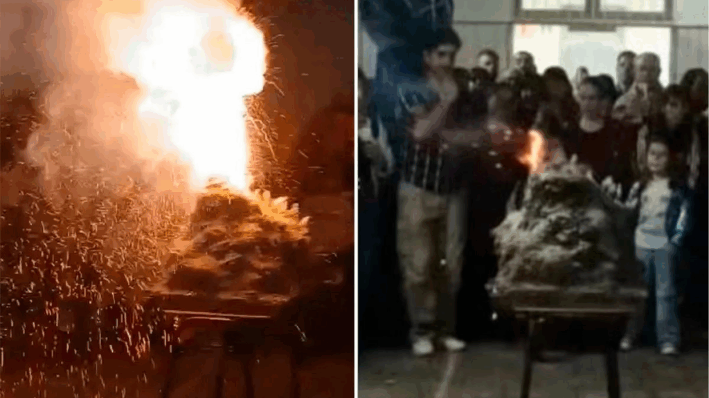 Explosión en feria escolar
