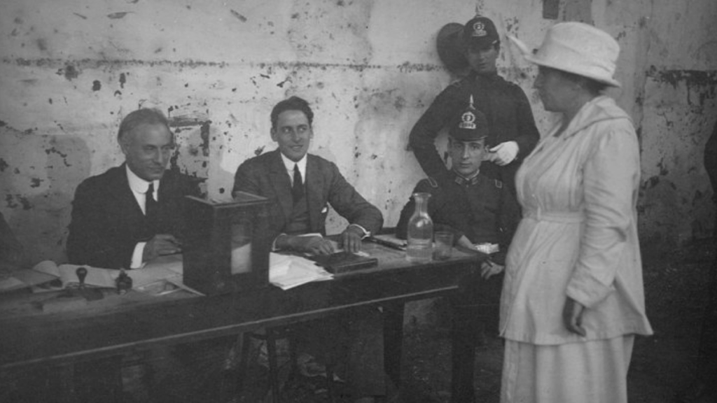 Julieta Lanteri en las elecciones municipales de Buenos Aires en 1911.
