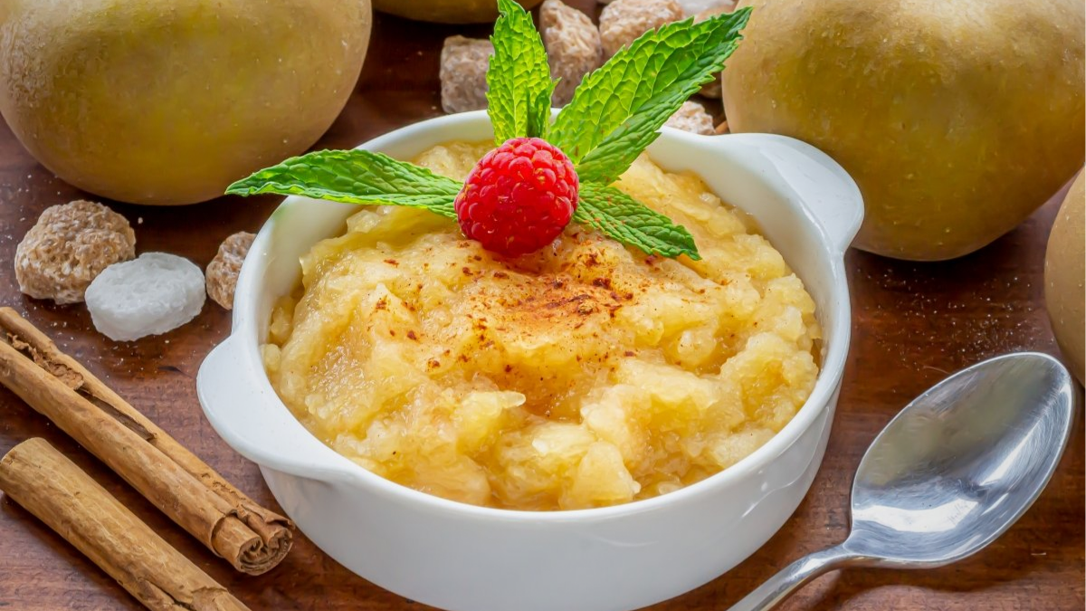 puré de manzana