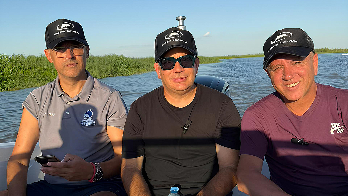 Javier Farías, Julio González y Germán Dellamonica.