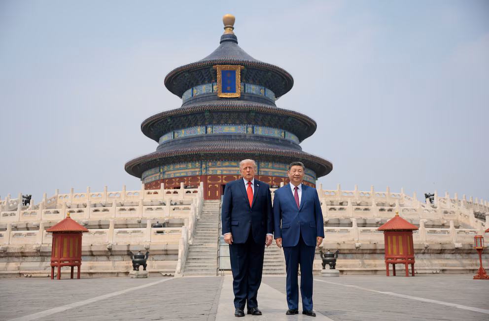 Trump visitó junto a Xi el Templo del Cielo (REUTERS)