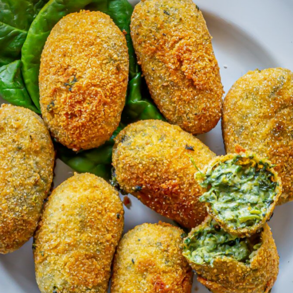 croquetas de espinaca