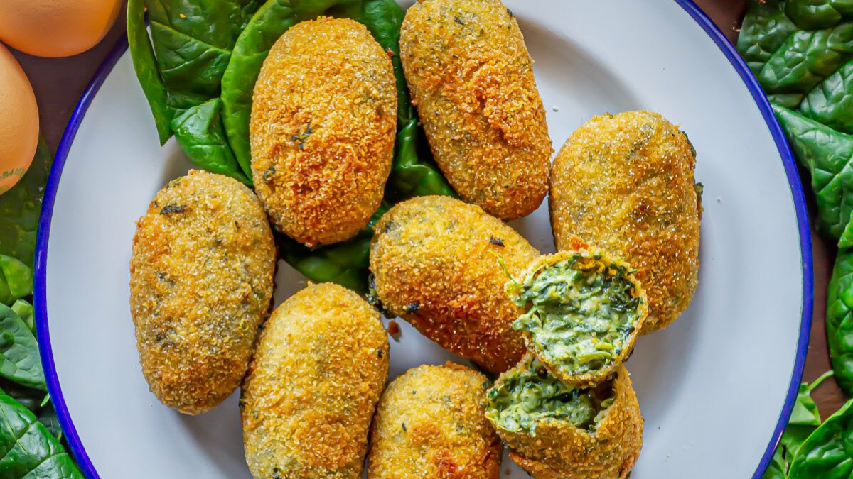 croquetas de espinaca